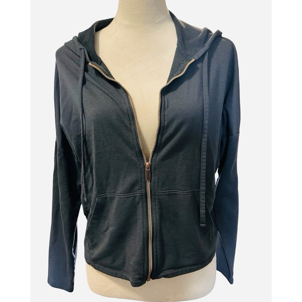 Women’s Marika Gray Rose Gold Zipper Mav Jacket Size